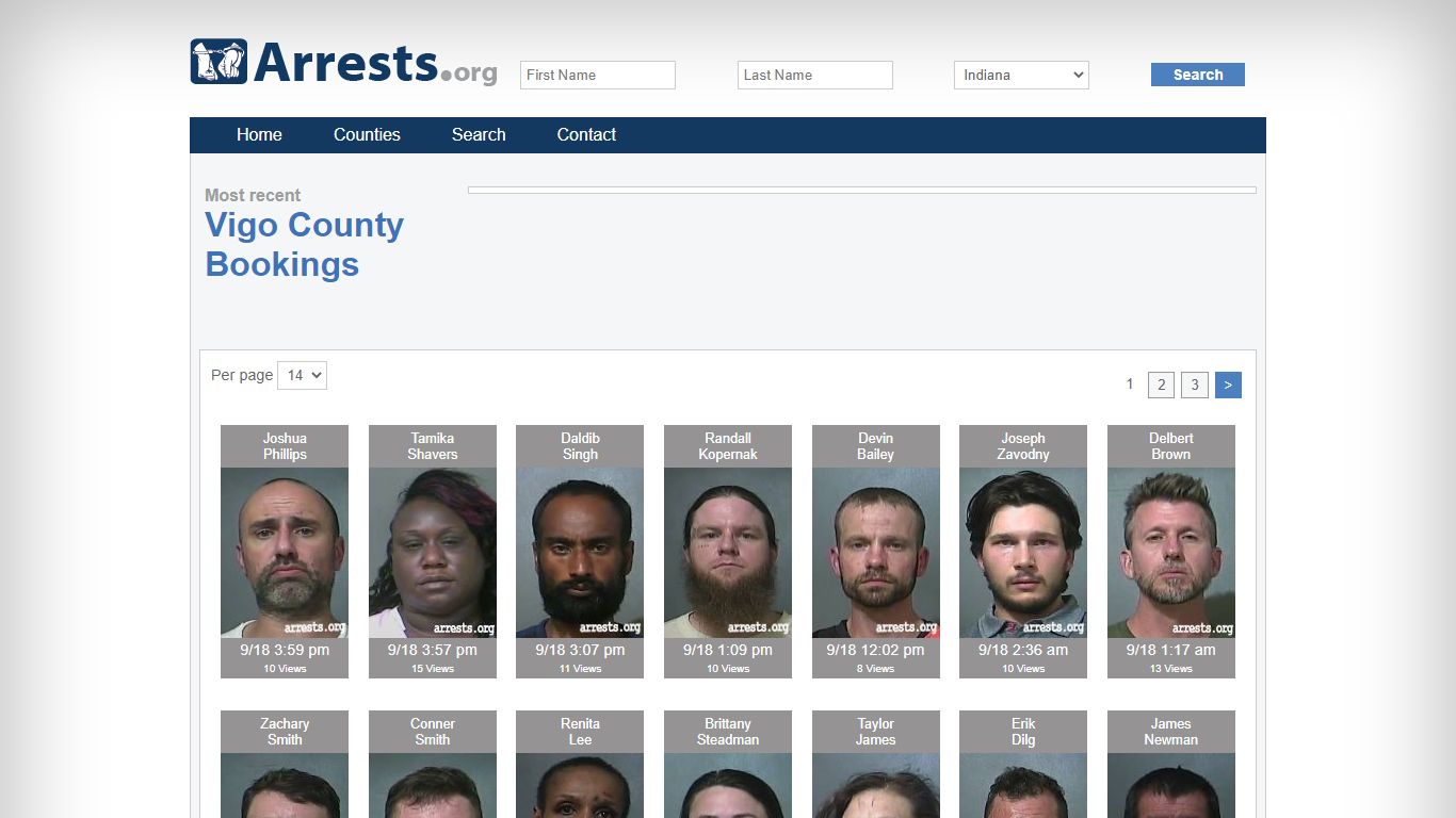 Vigo County Arrests and Inmate Search