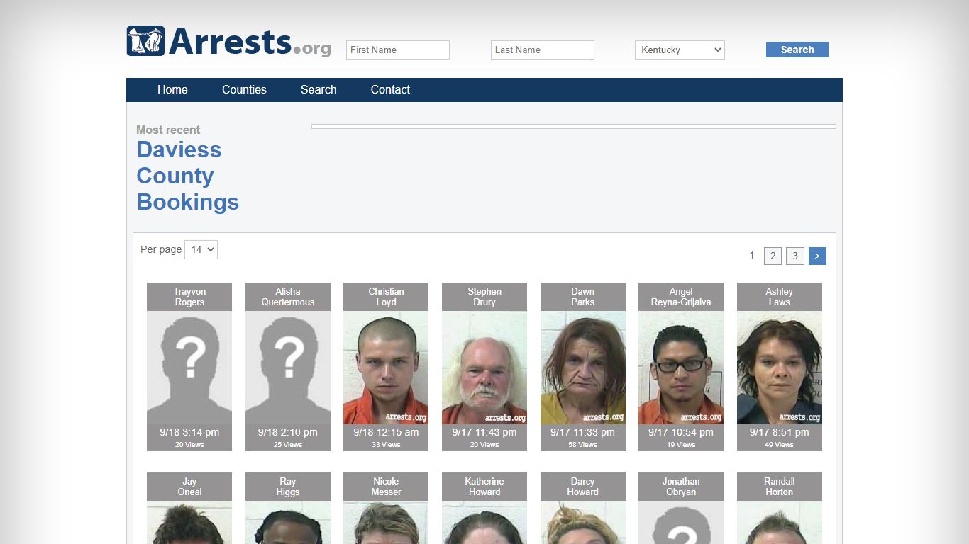 Daviess County Arrests and Inmate Search