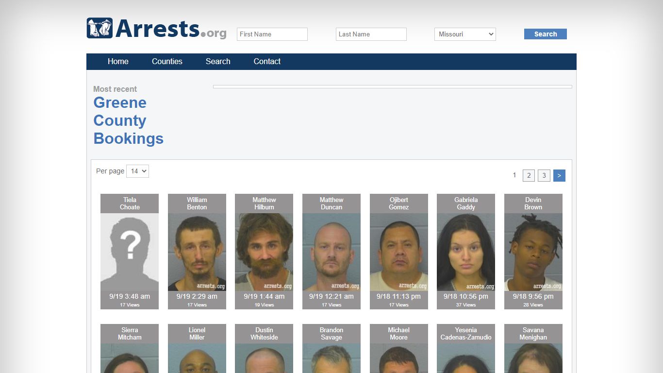 Greene County Arrests and Inmate Search